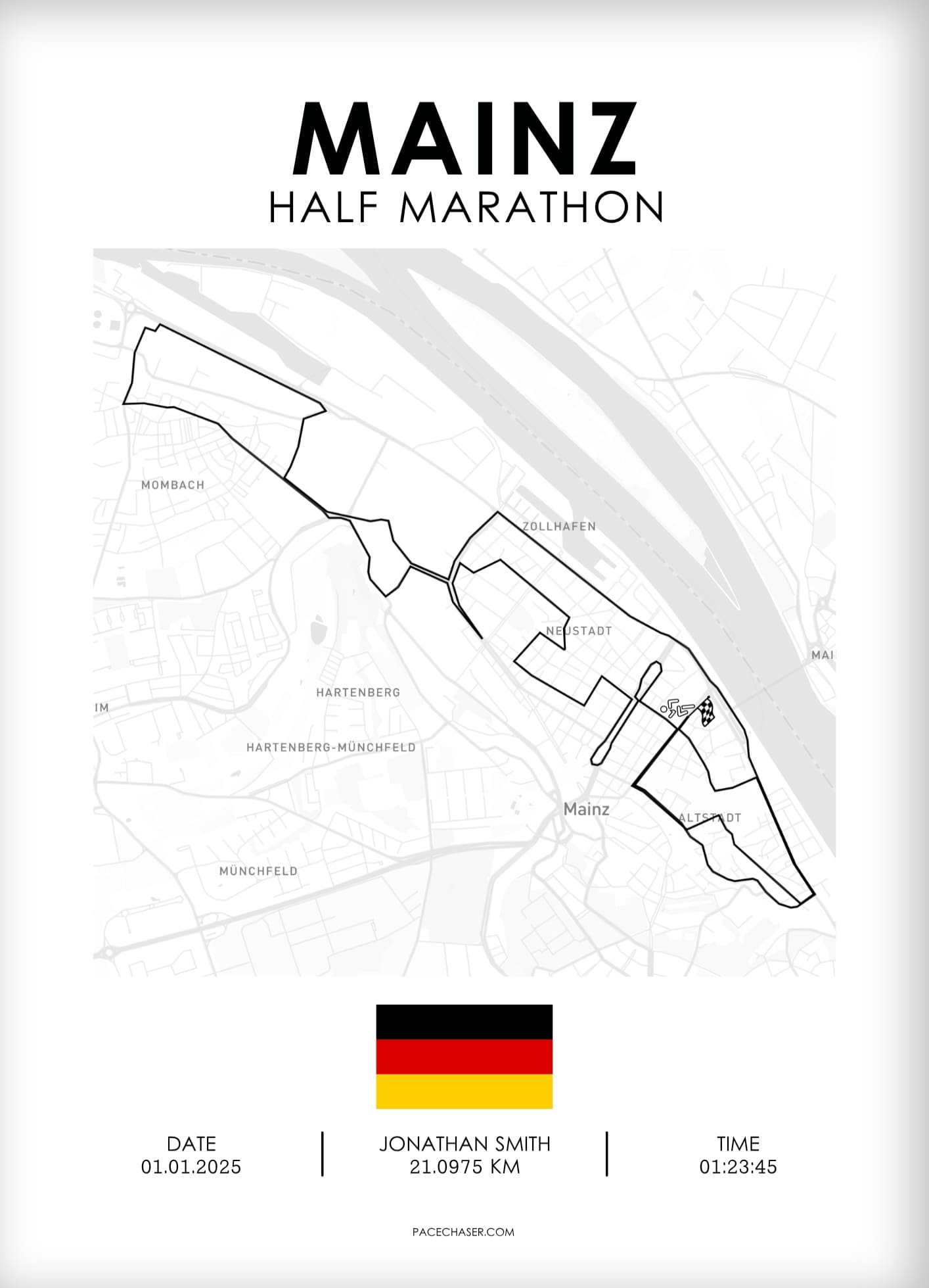 Halbmarathon Mainz Poster