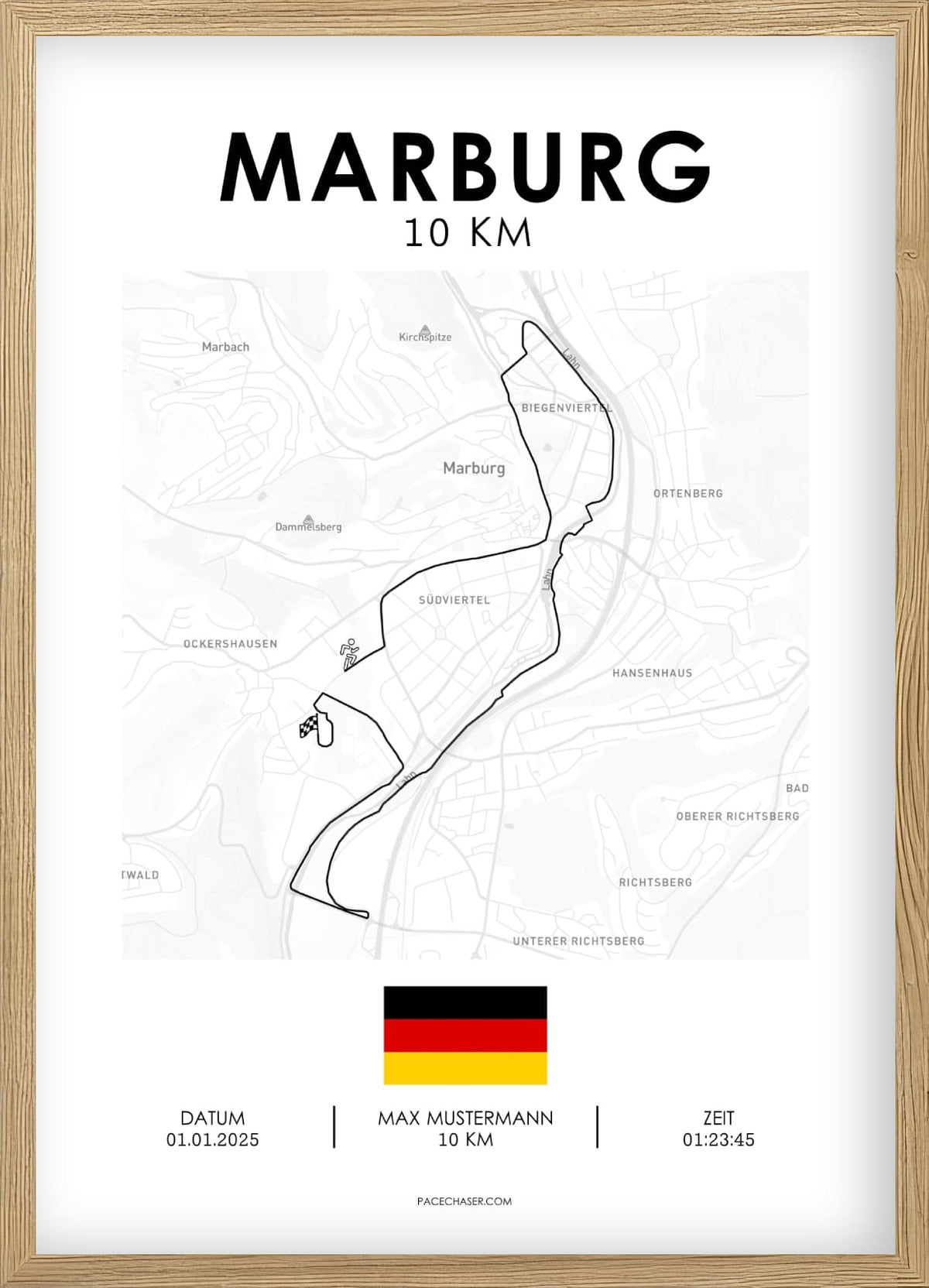 Marburg Marathon / Halbmarathon / 10 km Laufposter