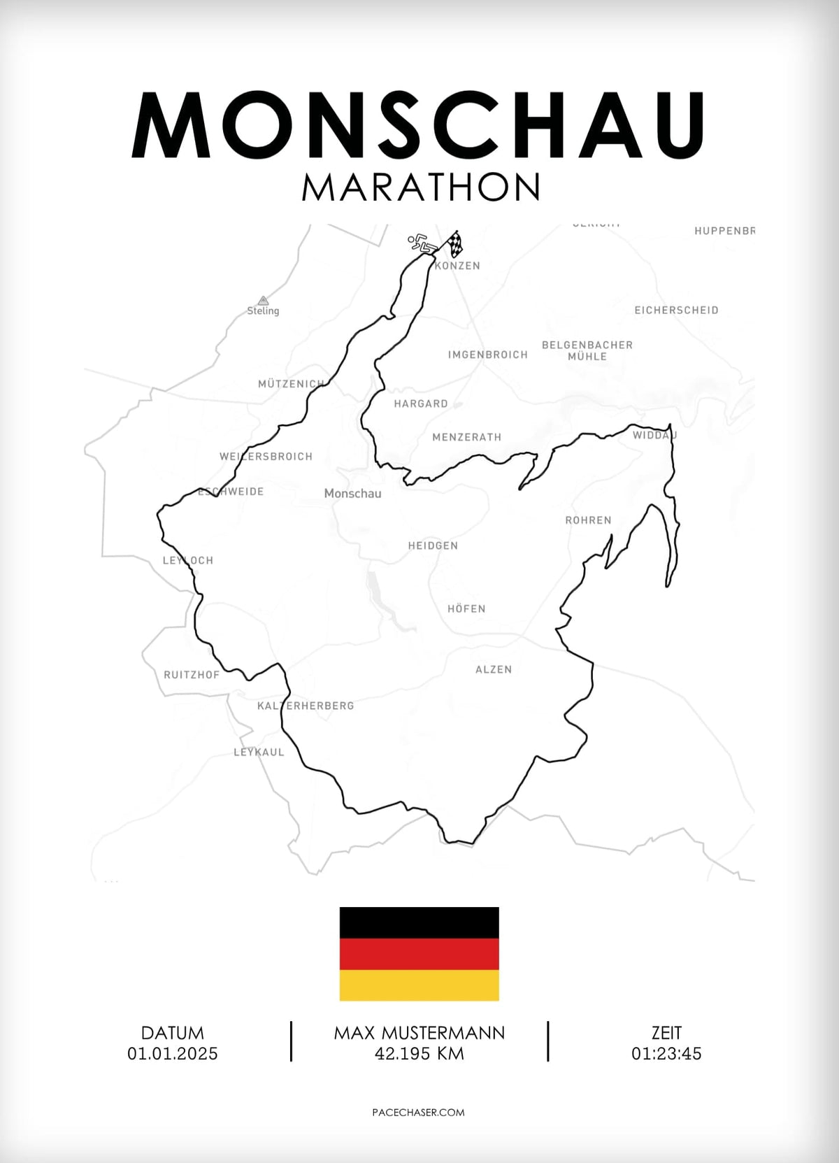 Marathon Monschau Poster