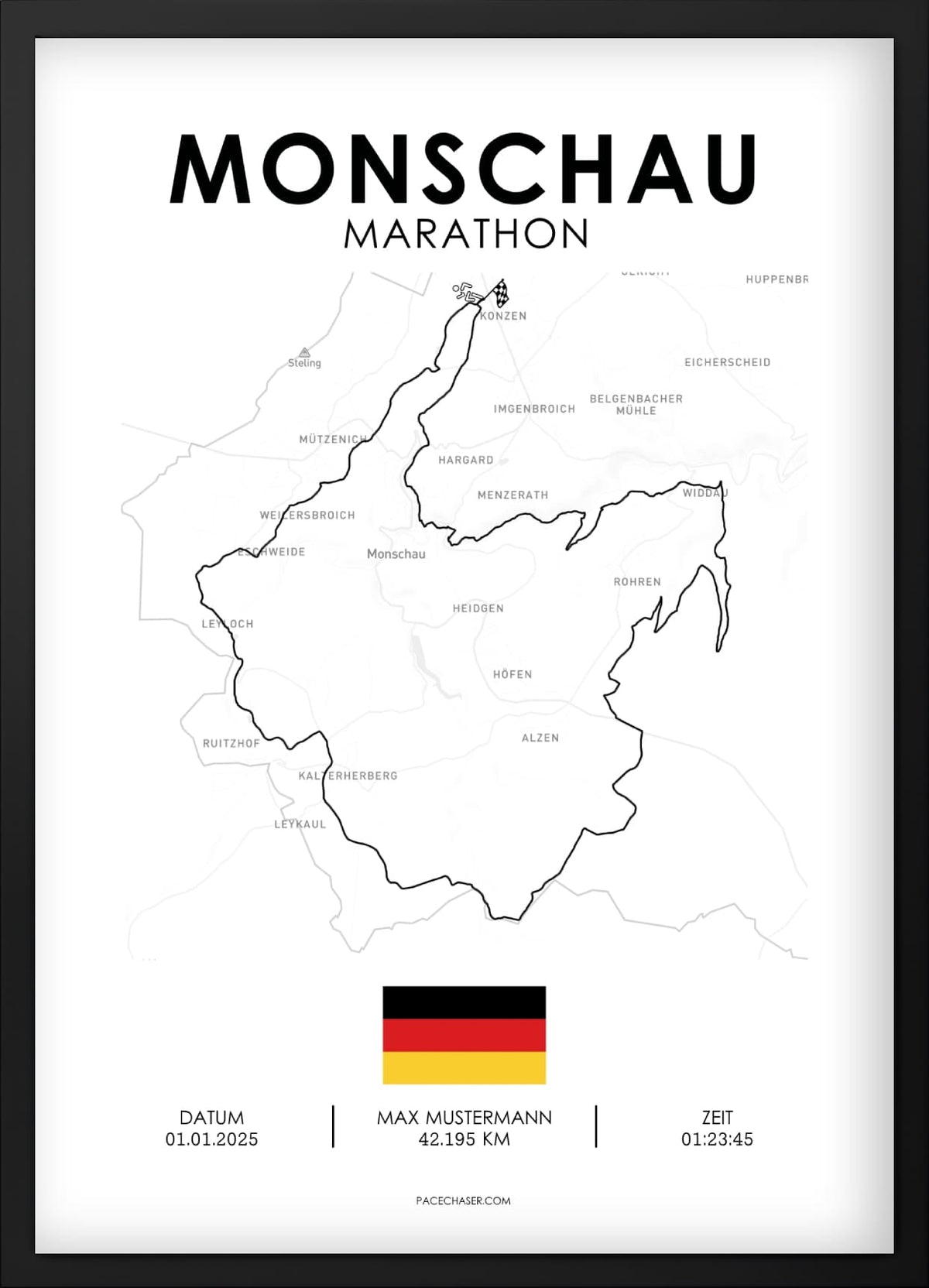 Marathon Monschau Poster