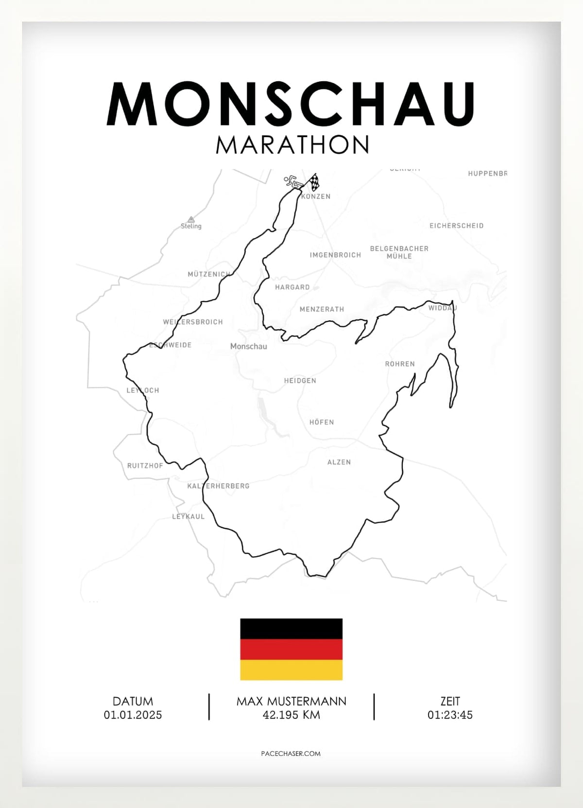 Marathon Monschau Poster