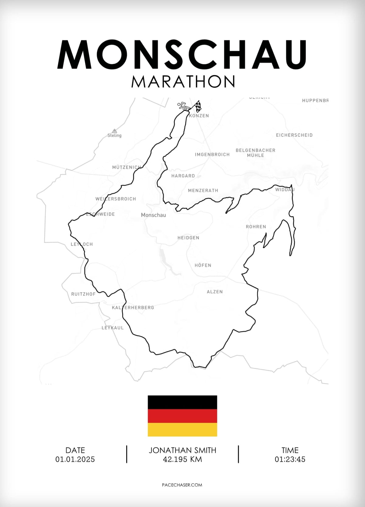 Marathon Monschau Poster