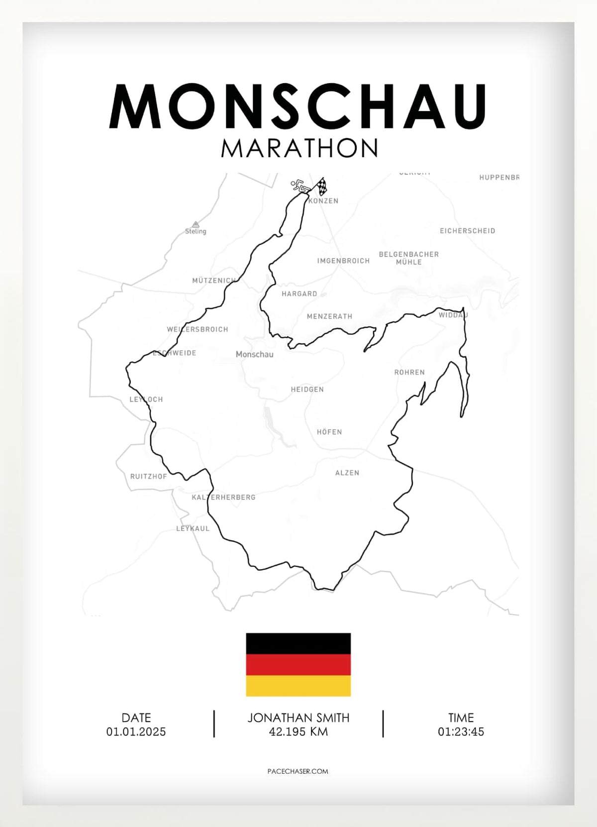 Marathon Monschau Poster