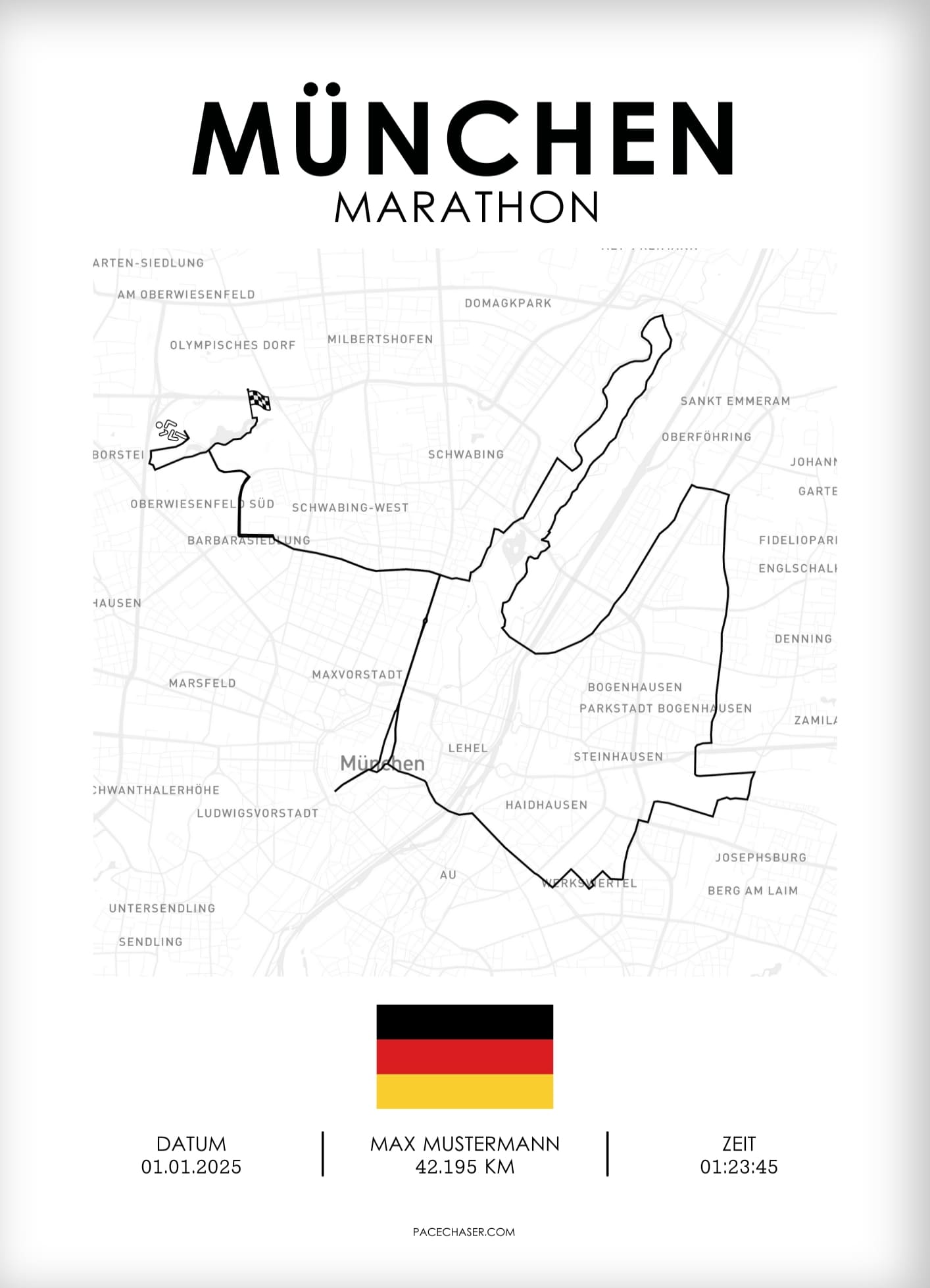 Marathon München Poster