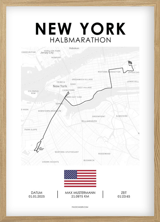 Halbmarathon New York Poster (bis 2025)