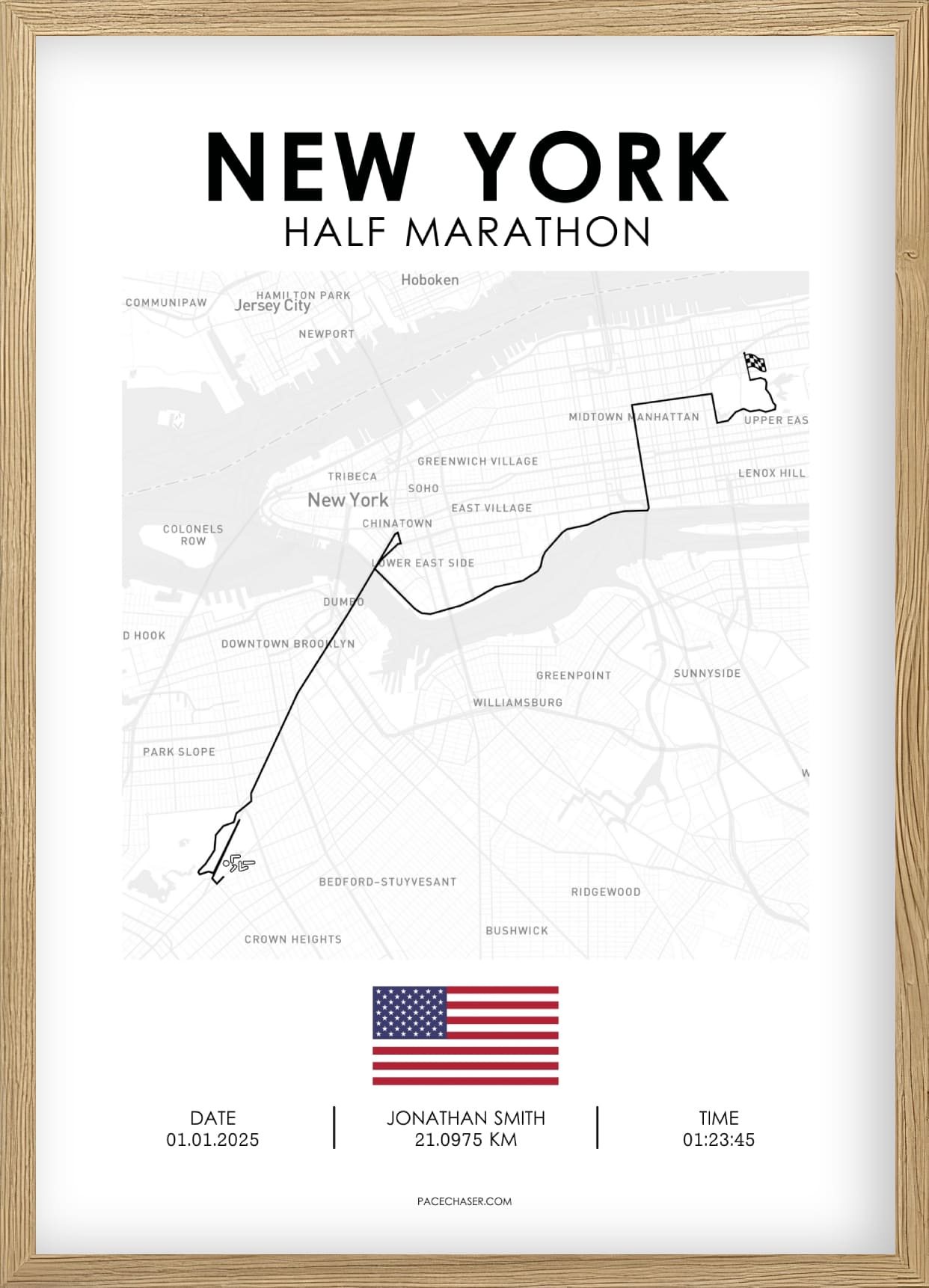 Halbmarathon New York Poster (bis 2025)