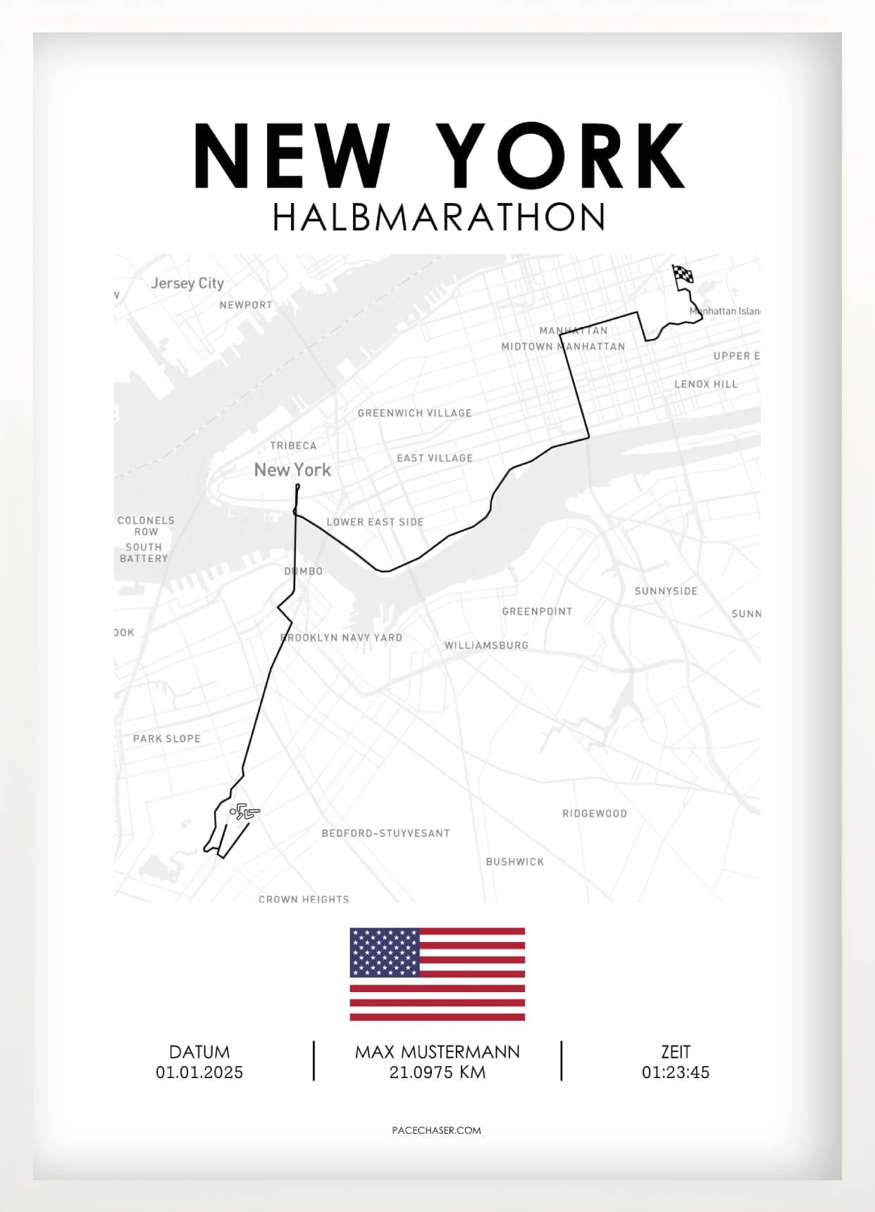 Halbmarathon New York Poster (ab 2026)