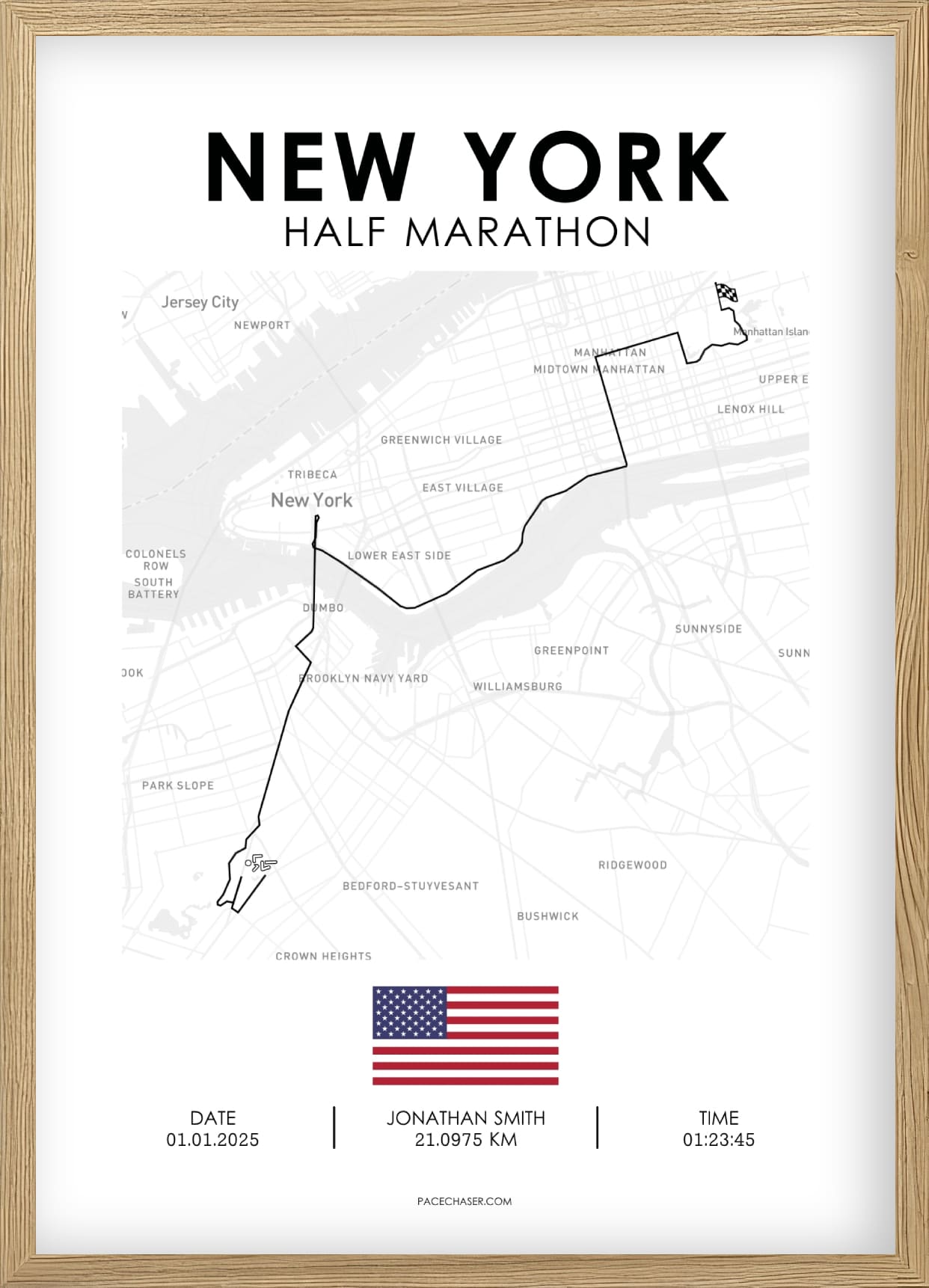 Halbmarathon New York Poster (ab 2026)