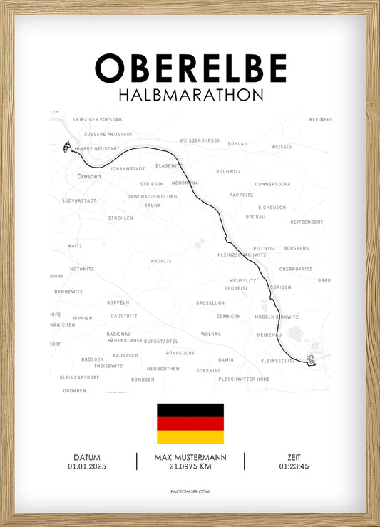 Halbmarathon Oberelbe Poster