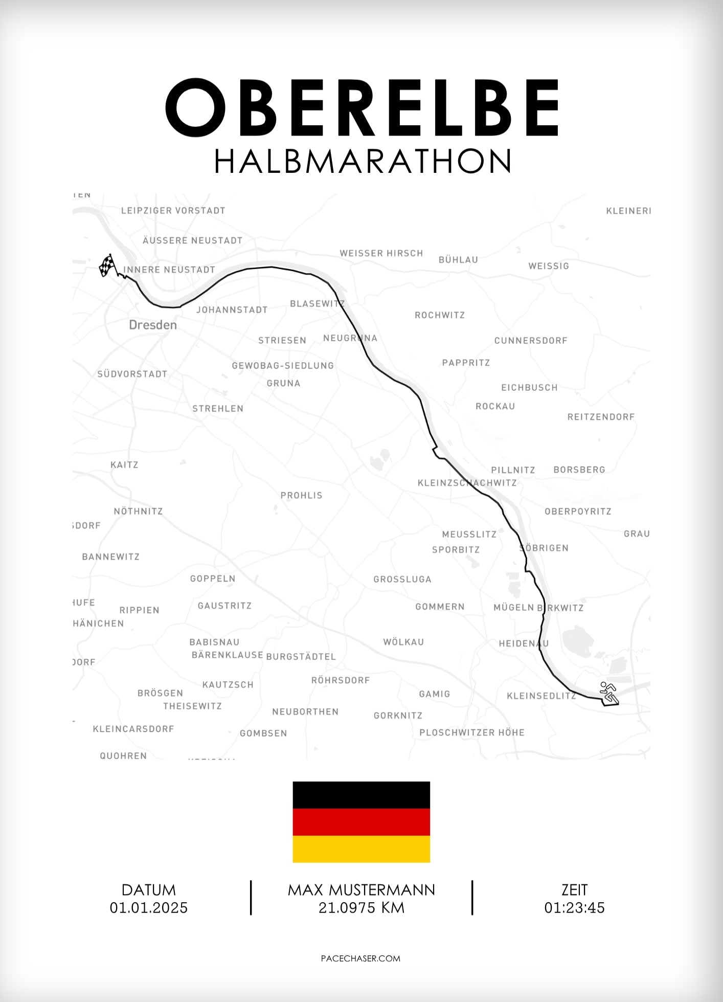 Halbmarathon Oberelbe Poster