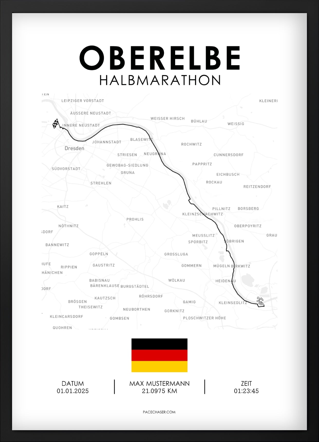 Halbmarathon Oberelbe Poster