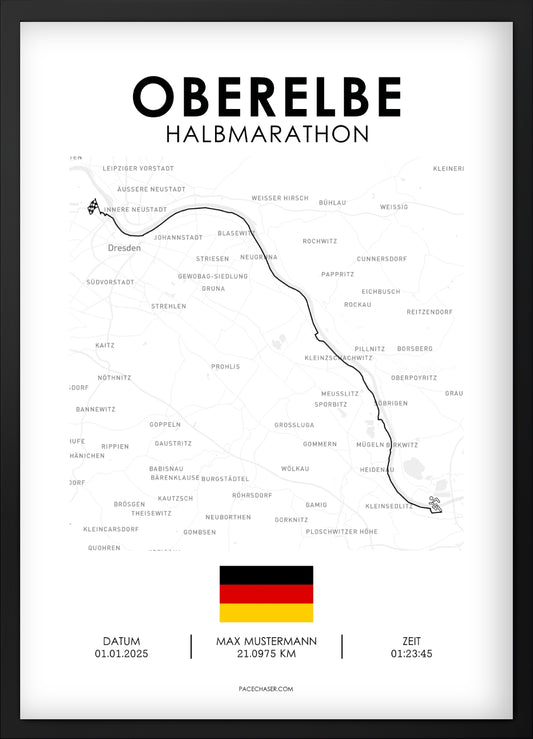 Halbmarathon Oberelbe Poster