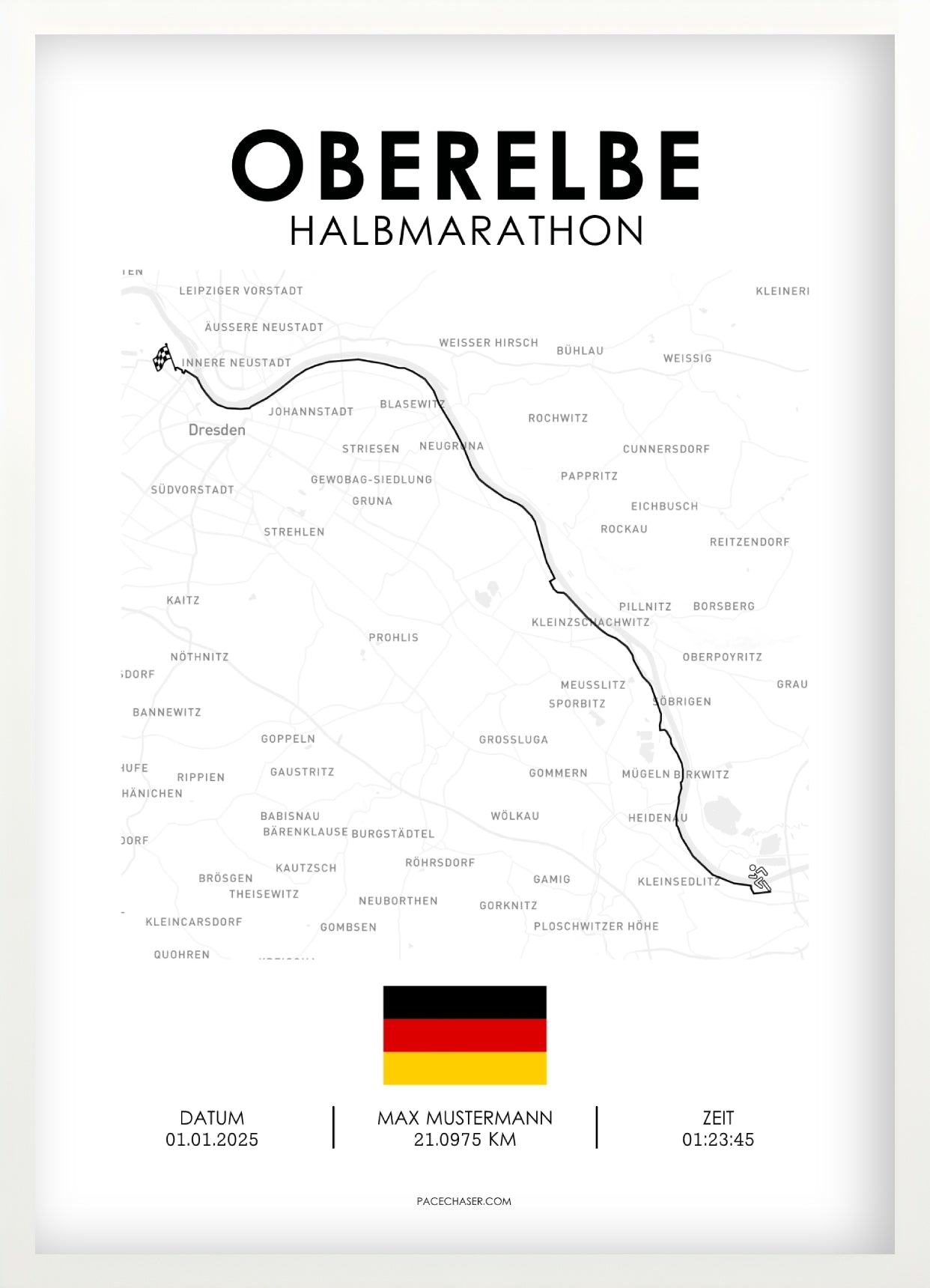 Halbmarathon Oberelbe Poster