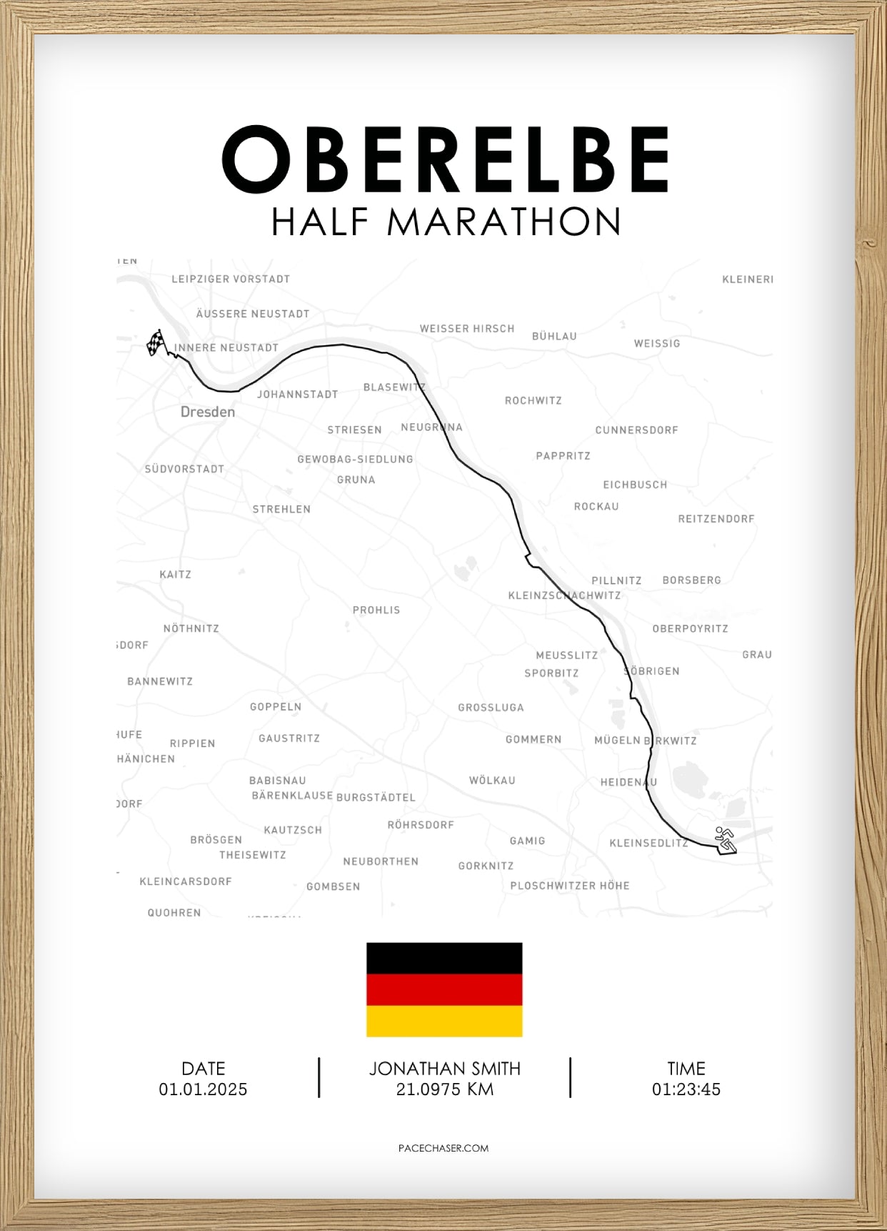 Halbmarathon Oberelbe Poster