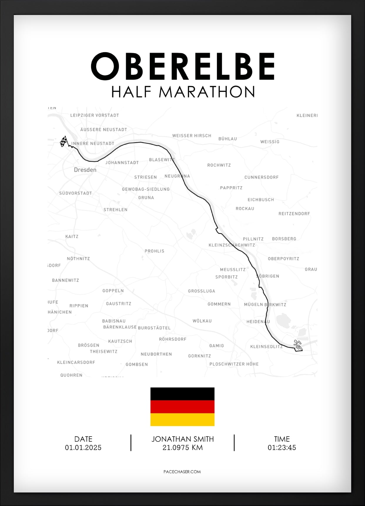 Halbmarathon Oberelbe Poster