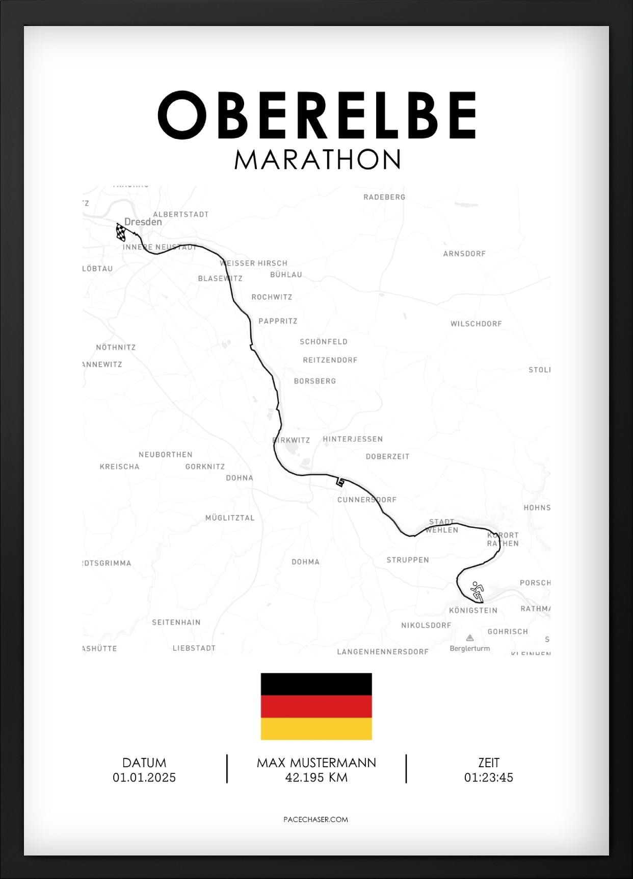 Marathon Oberelbe Poster