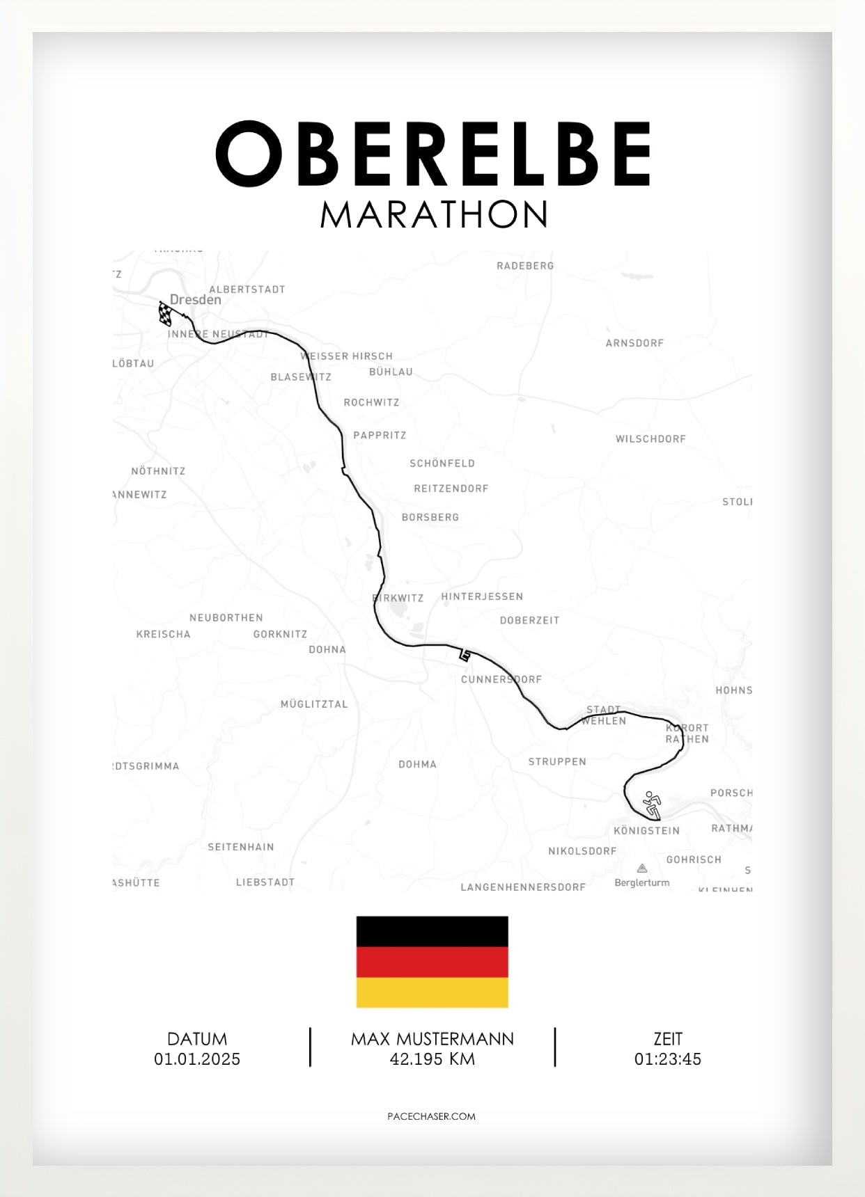 Marathon Oberelbe Poster