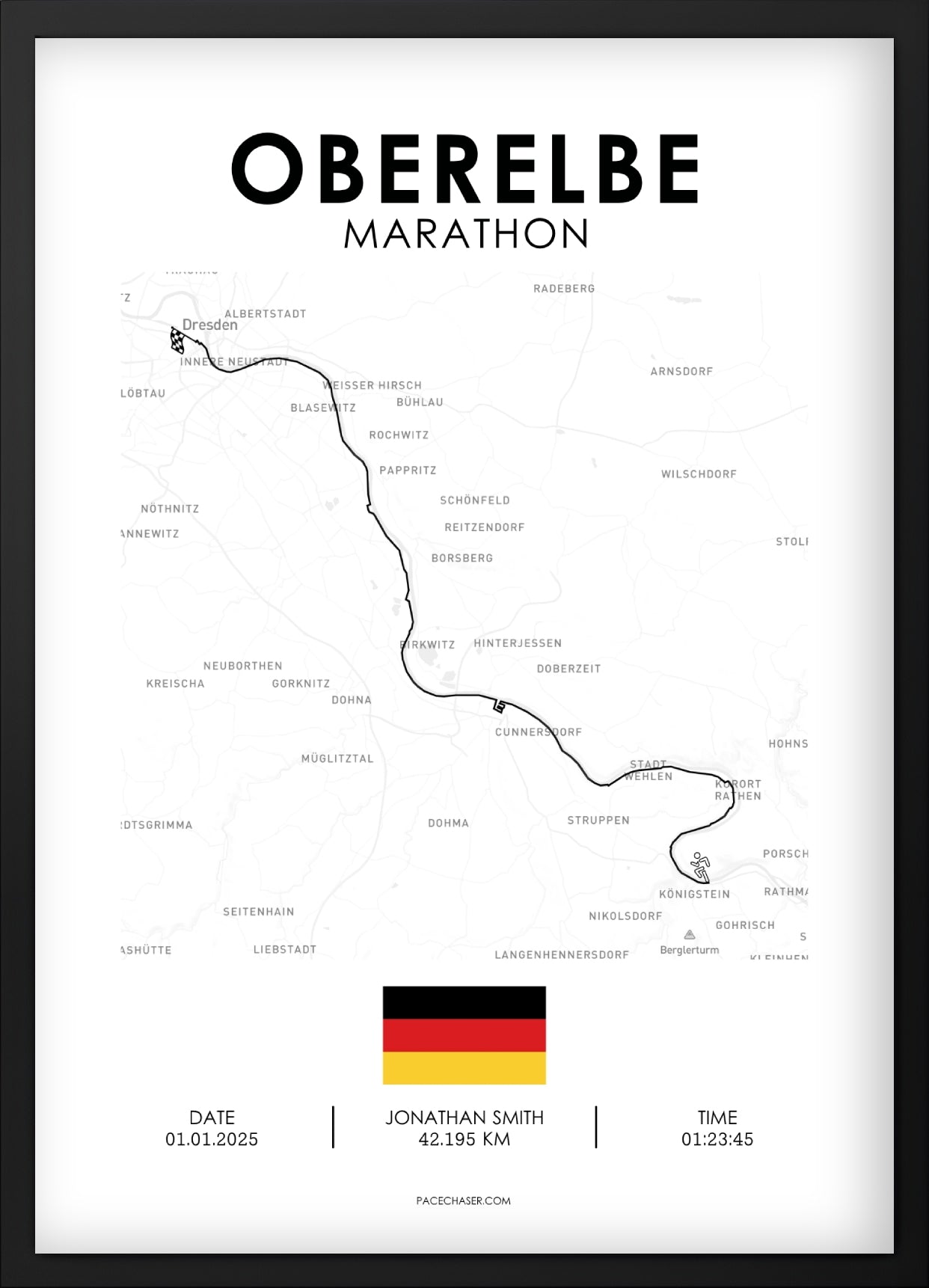 Marathon Oberelbe Poster