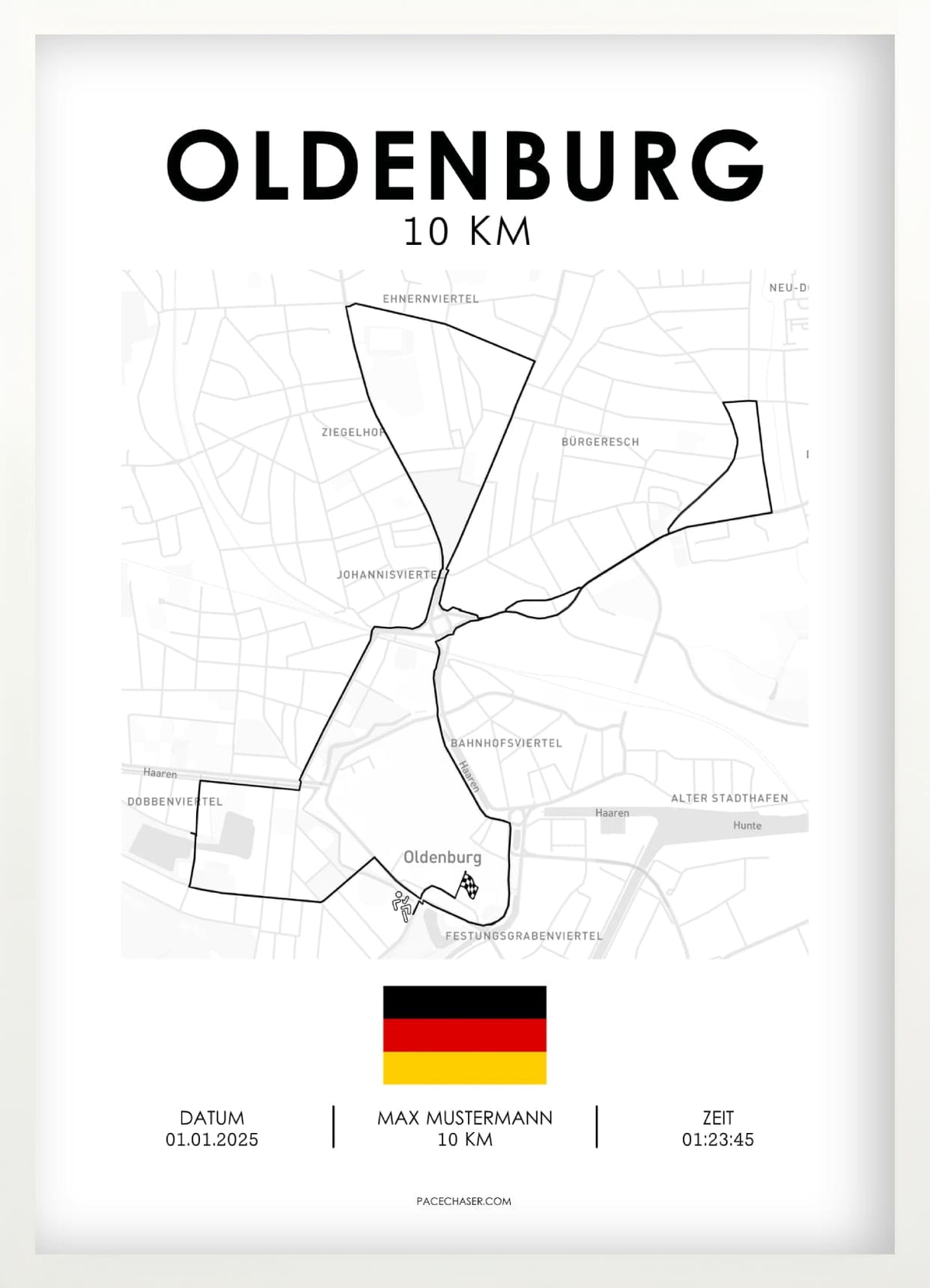 10 km Oldenburg Poster