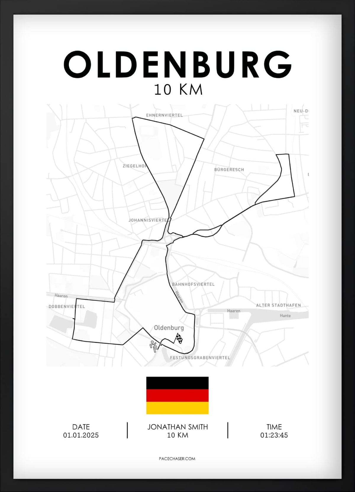 10 km Oldenburg Poster