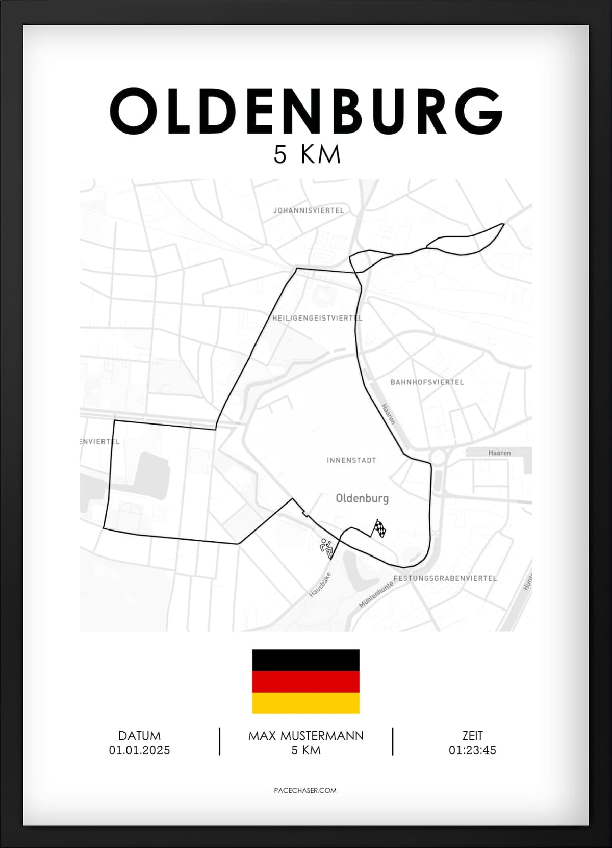5 km Oldenburg Poster