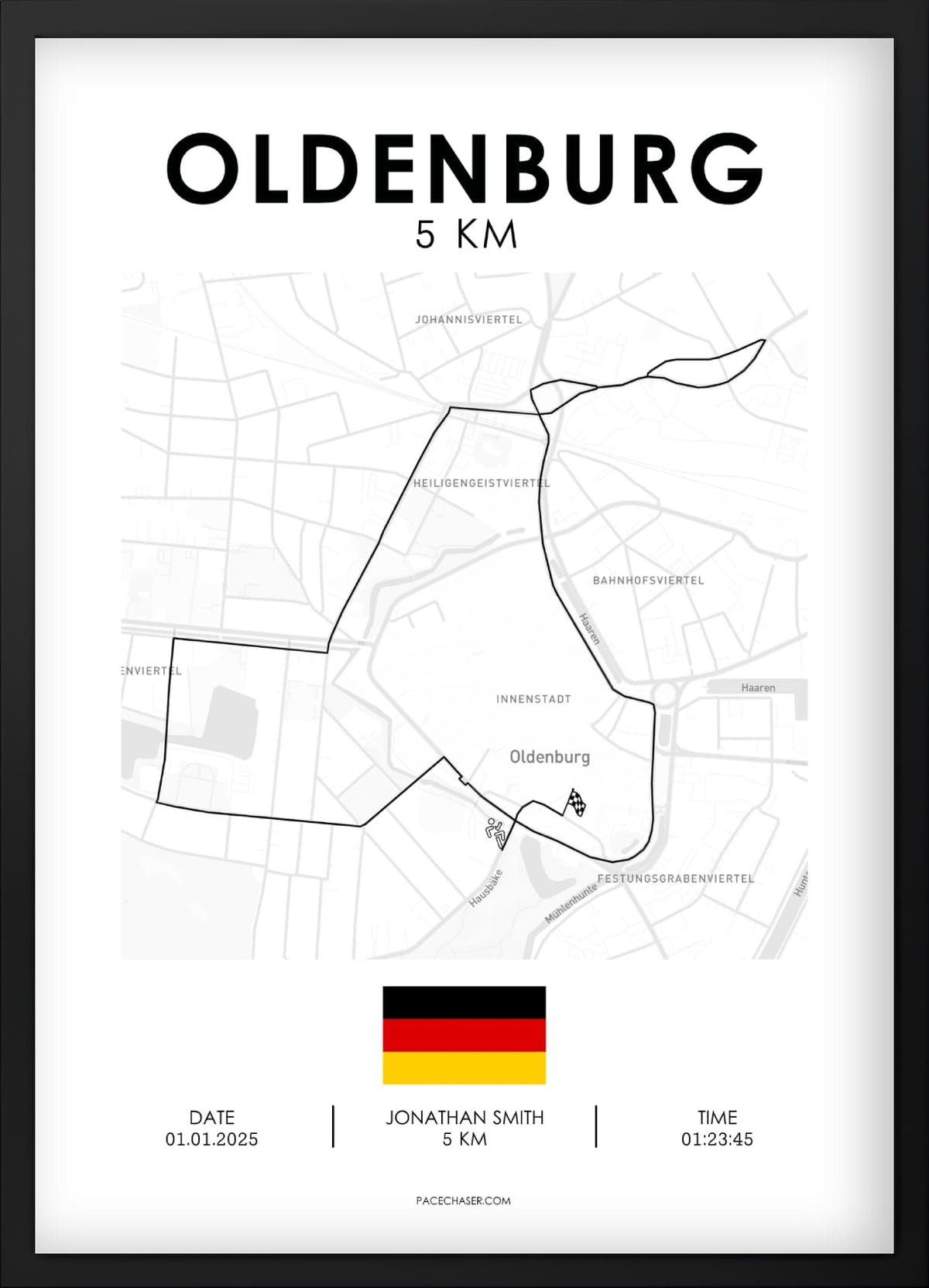 5 km Oldenburg Poster