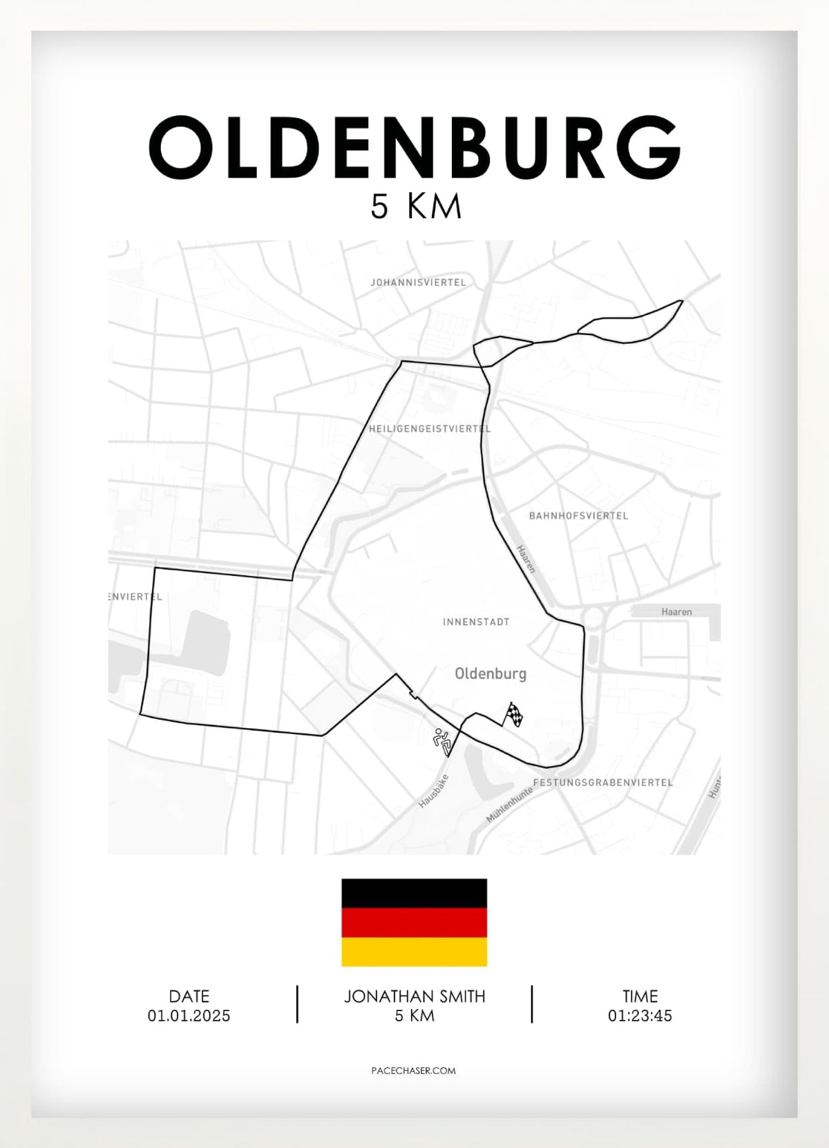 5 km Oldenburg Poster