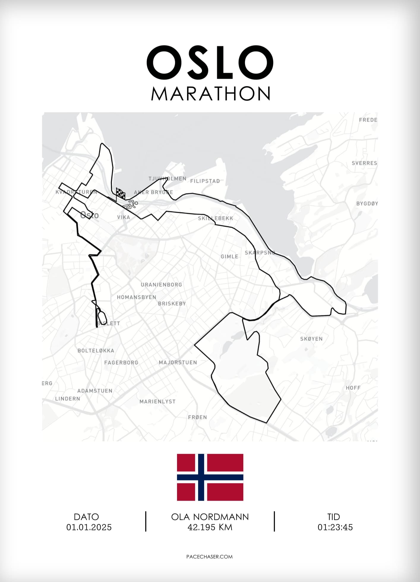 Marathon Oslo Poster