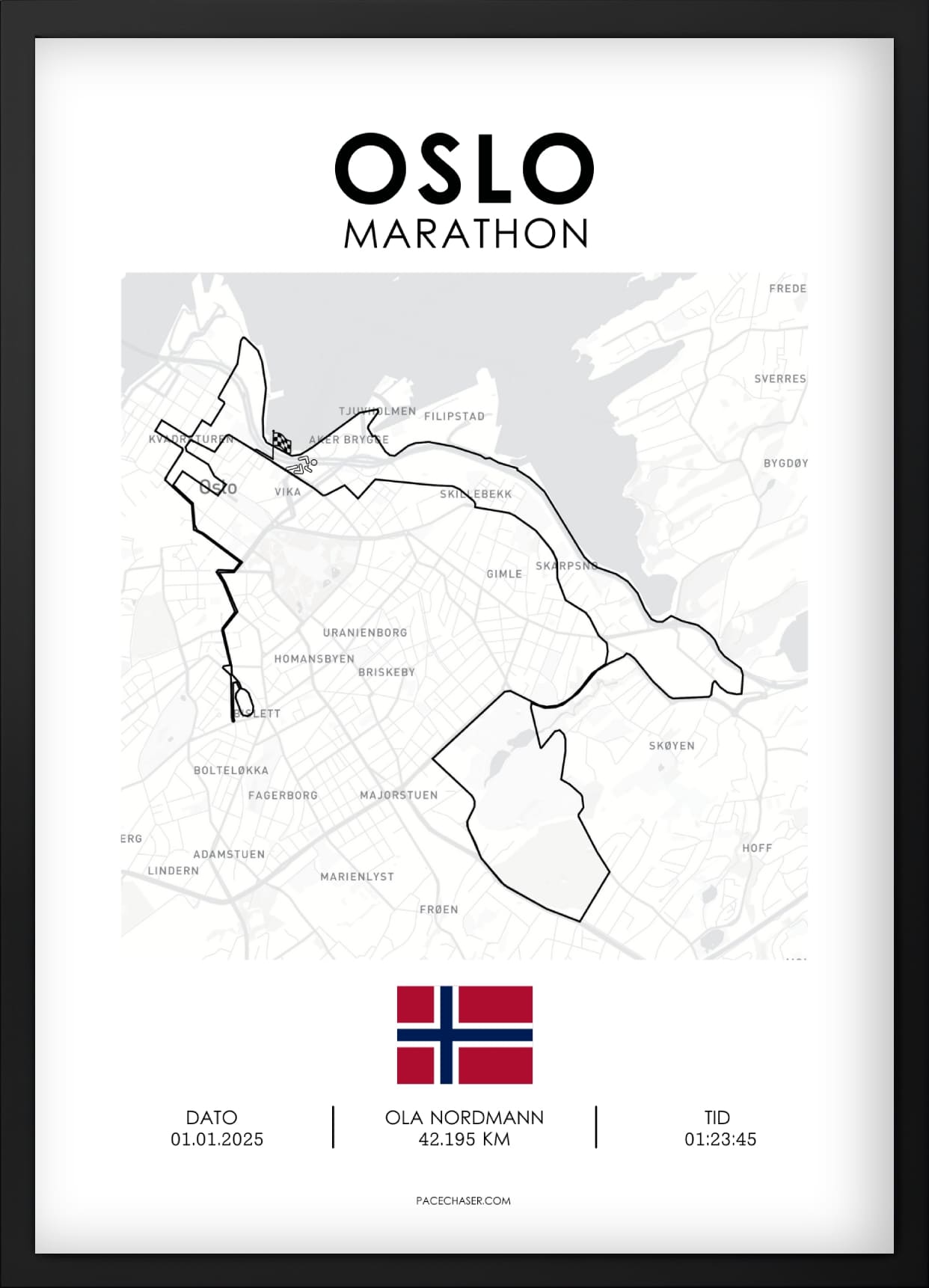 Marathon Oslo Poster
