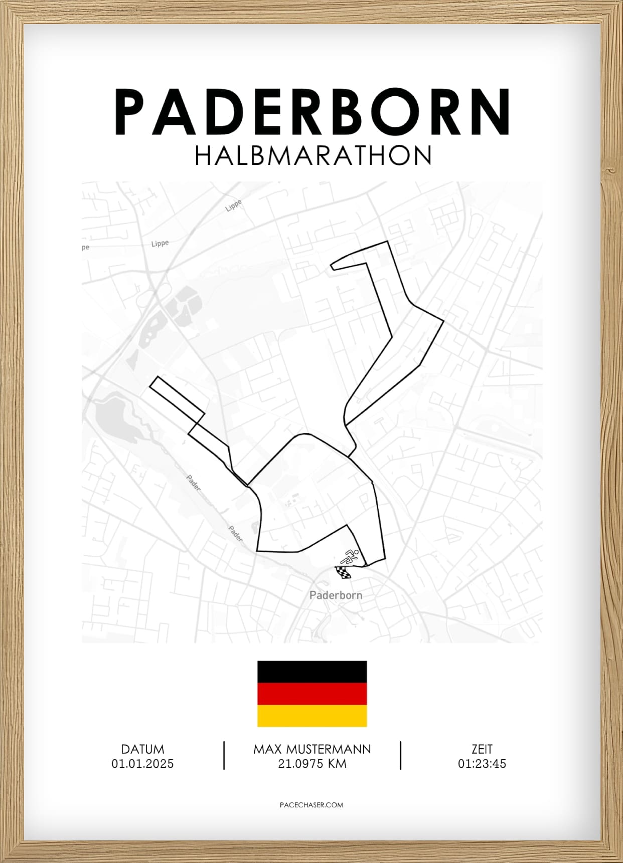 Halvmaraton Paderborn Plakat (Paderborner Osterlauf)