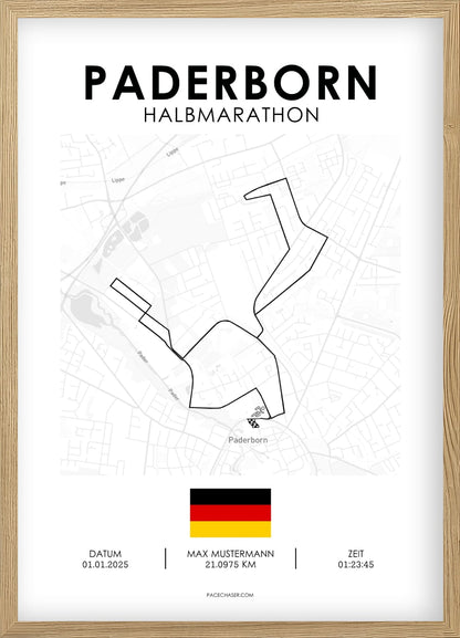 Halvmaraton Paderborn Plakat (Paderborner Osterlauf)