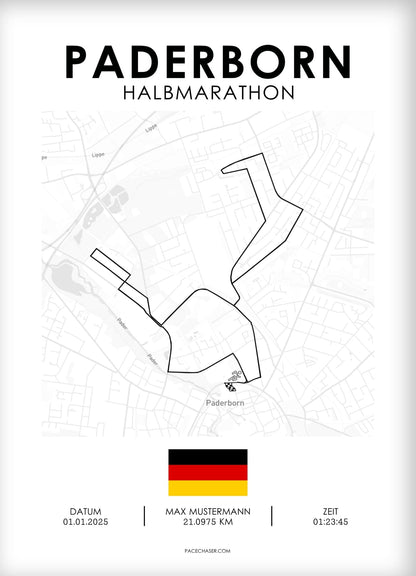 Halvmaraton Paderborn Plakat (Paderborner Osterlauf)