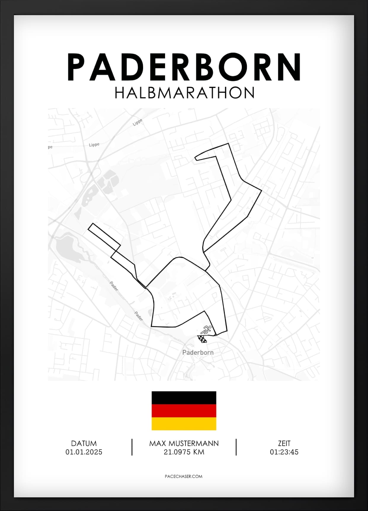 Halvmaraton Paderborn Plakat (Paderborner Osterlauf)