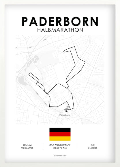 Halvmaraton Paderborn Plakat (Paderborner Osterlauf)