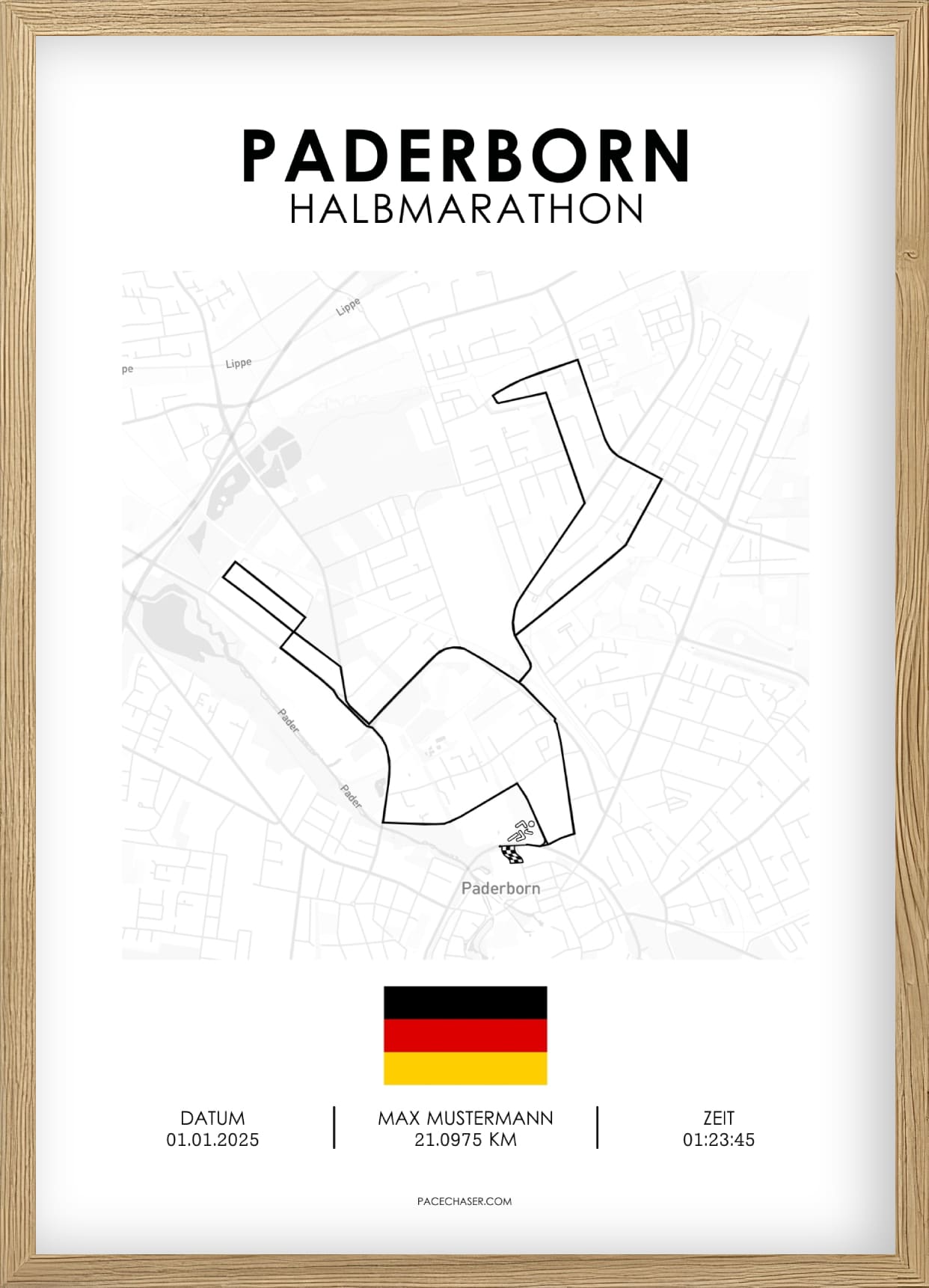 Halvmaraton Paderborn Plakat (Paderborner Osterlauf)