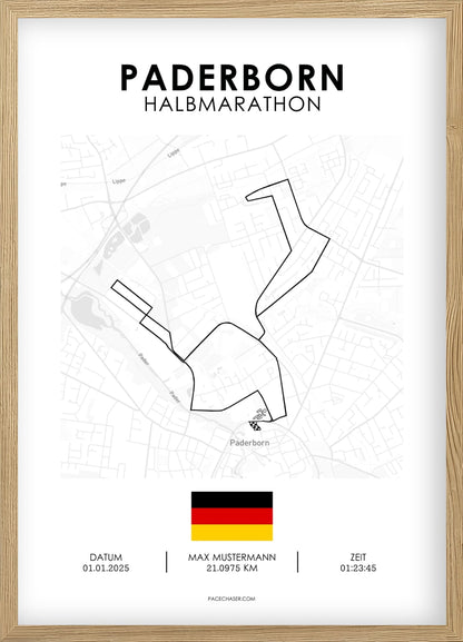 Halvmaraton Paderborn Plakat (Paderborner Osterlauf)