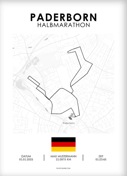 Halvmaraton Paderborn Plakat (Paderborner Osterlauf)