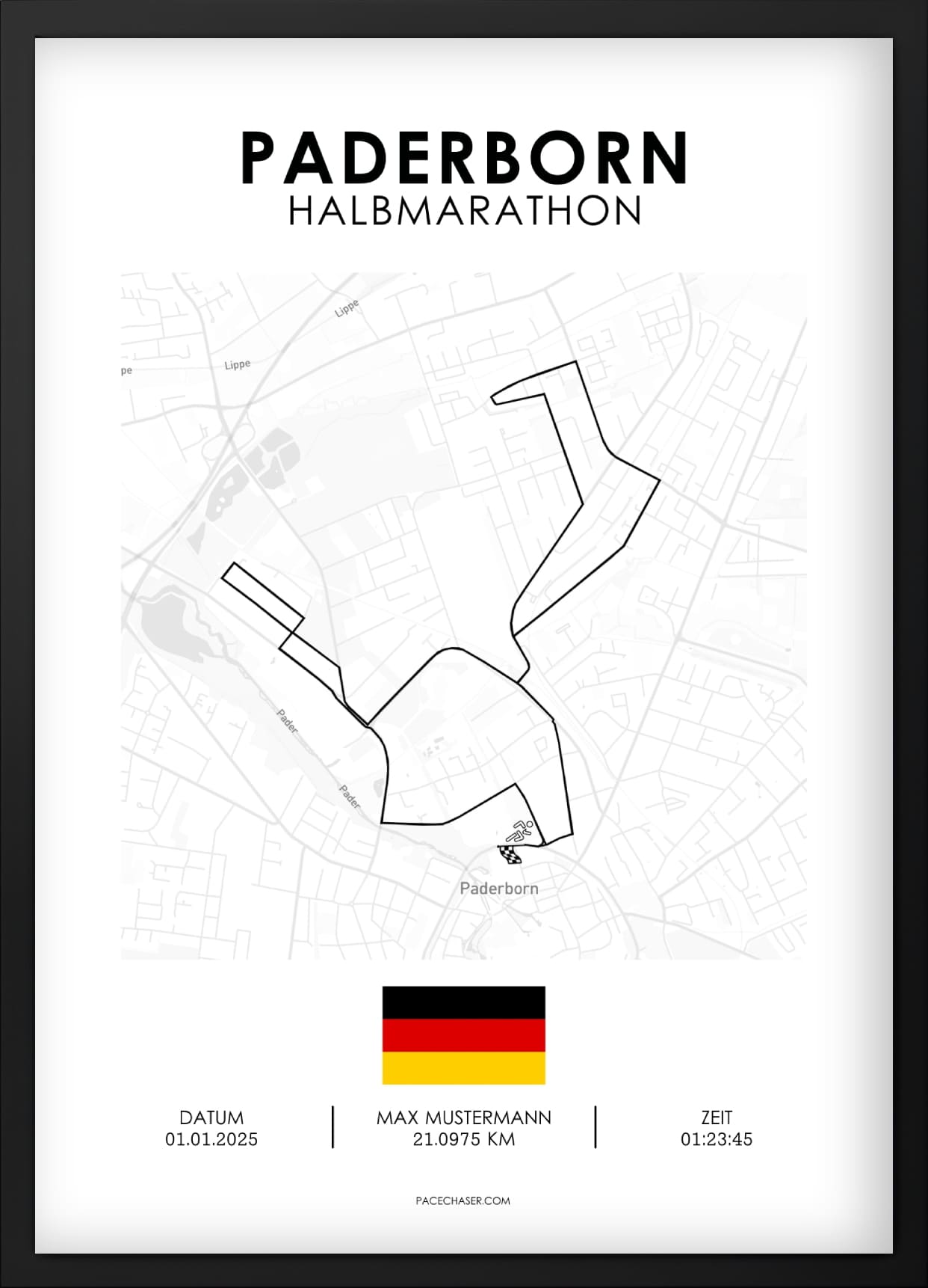 Halvmaraton Paderborn Plakat (Paderborner Osterlauf)