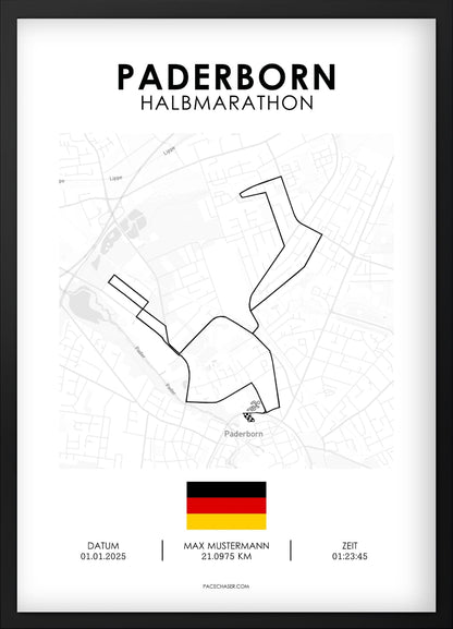 Halvmaraton Paderborn Plakat (Paderborner Osterlauf)