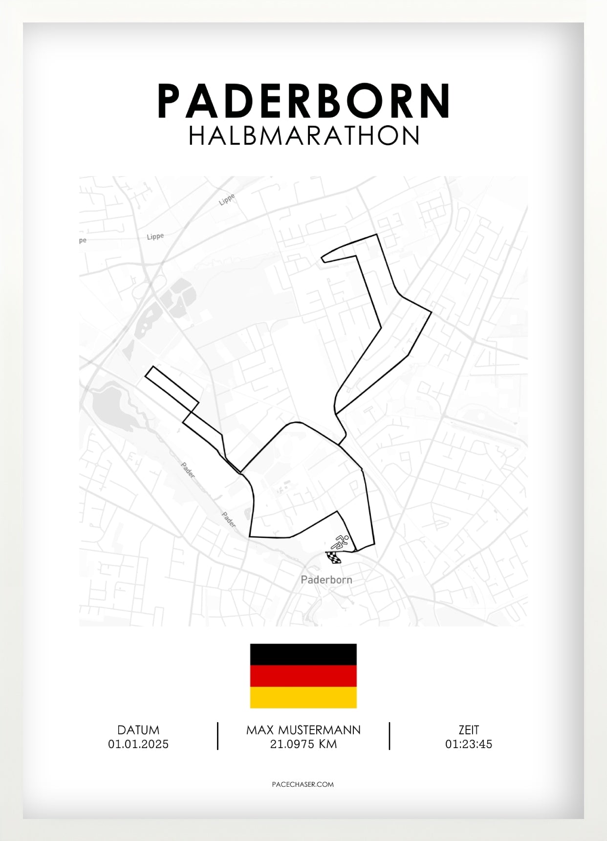 Halvmaraton Paderborn Plakat (Paderborner Osterlauf)