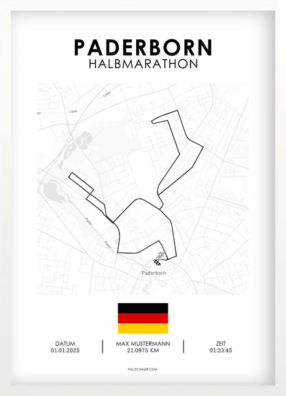 Halvmaraton Paderborn Plakat (Paderborner Osterlauf)
