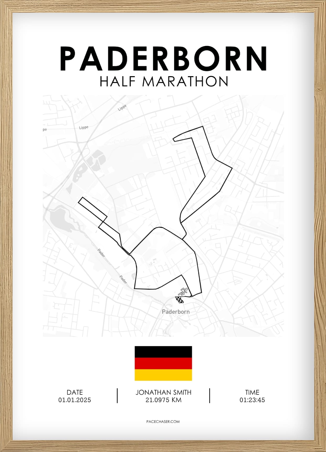 Halvmaraton Paderborn Plakat (Paderborner Osterlauf)