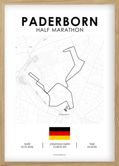 Halvmaraton Paderborn Plakat (Paderborner Osterlauf)