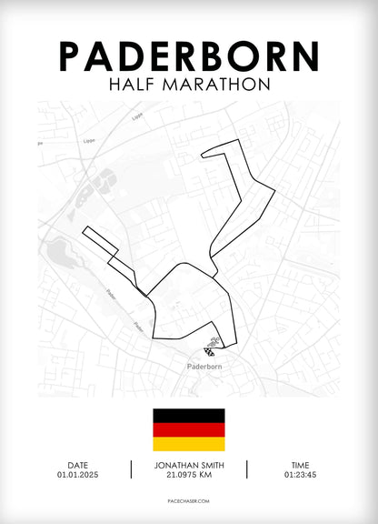 Halvmaraton Paderborn Plakat (Paderborner Osterlauf)