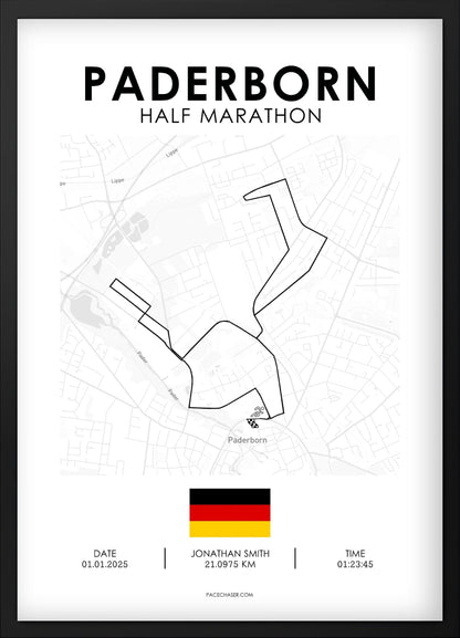Halvmaraton Paderborn Plakat (Paderborner Osterlauf)