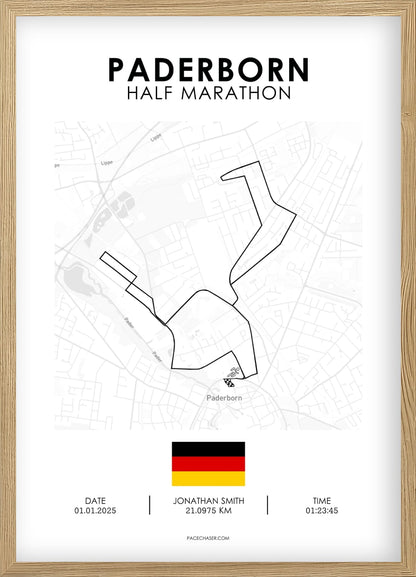 Halvmaraton Paderborn Plakat (Paderborner Osterlauf)