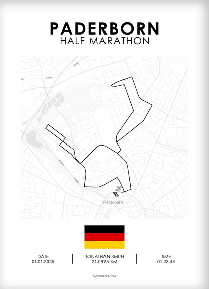 Halvmaraton Paderborn Plakat (Paderborner Osterlauf)