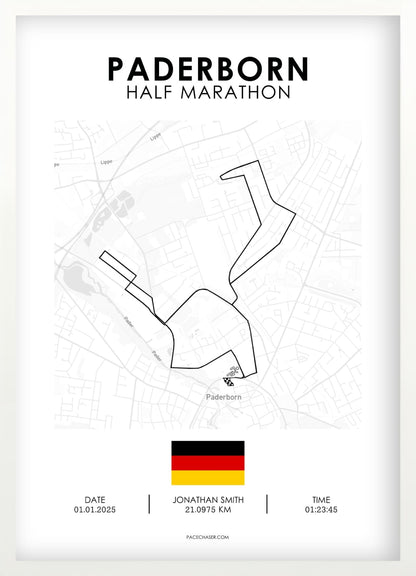 Halvmaraton Paderborn Plakat (Paderborner Osterlauf)