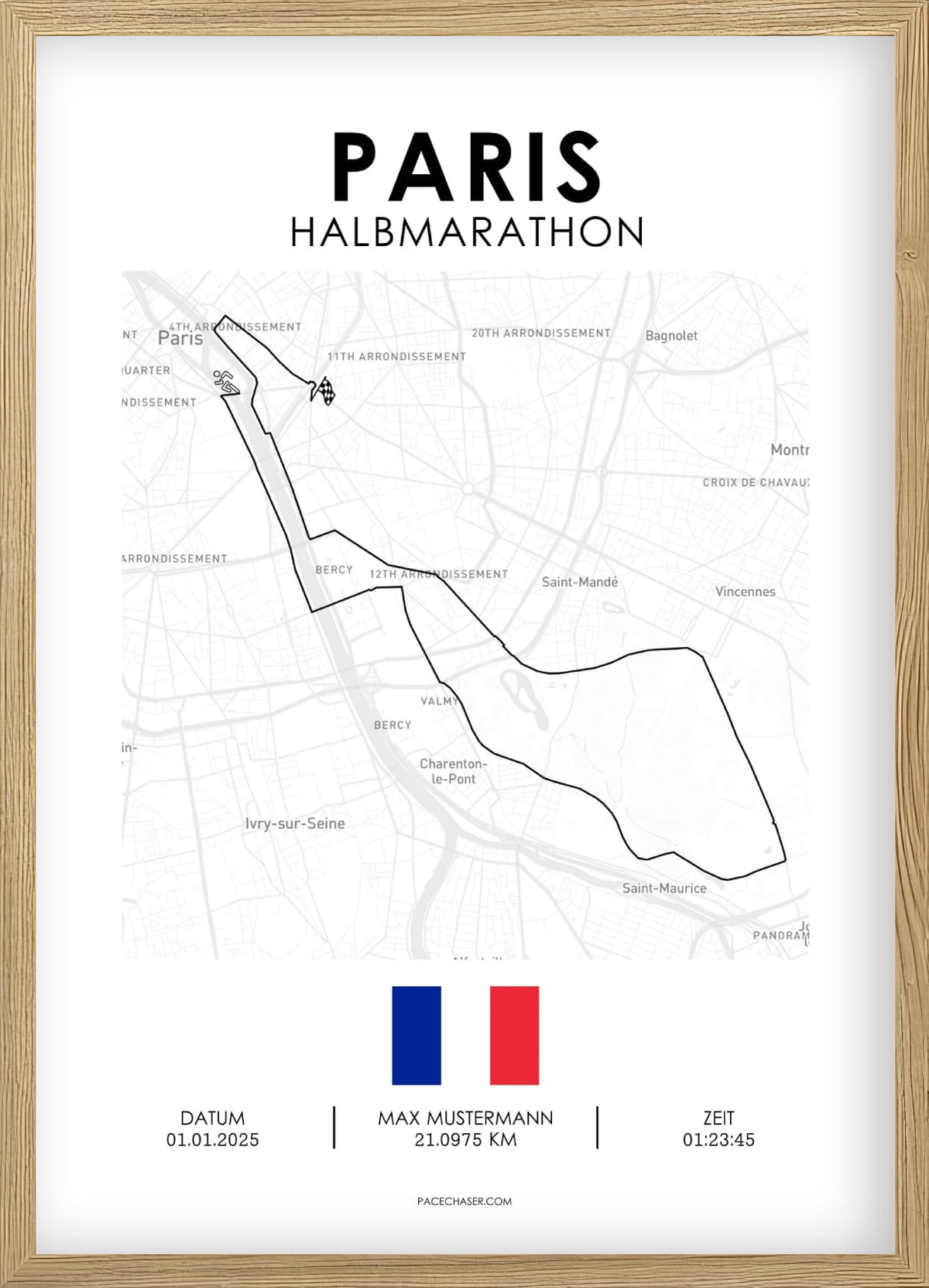 Halbmarathon Paris Poster