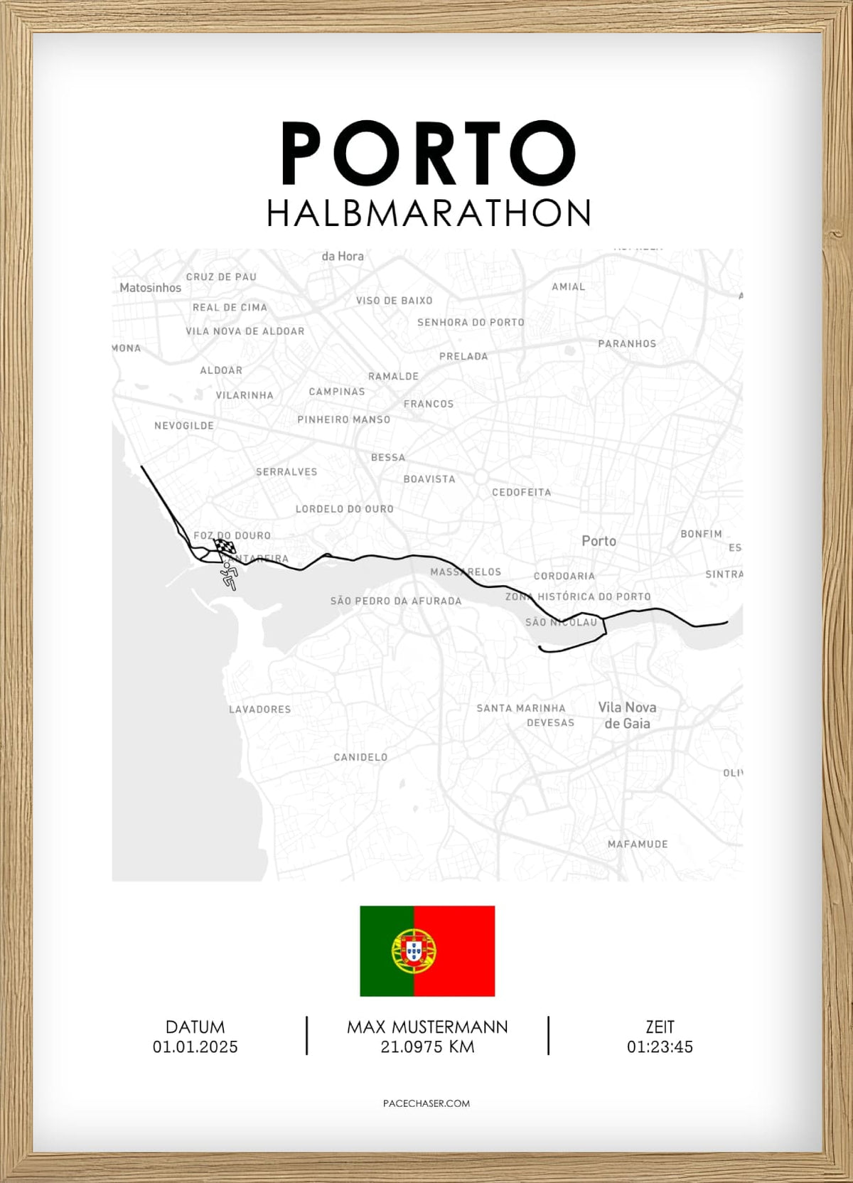 Halbmarathon Porto Poster